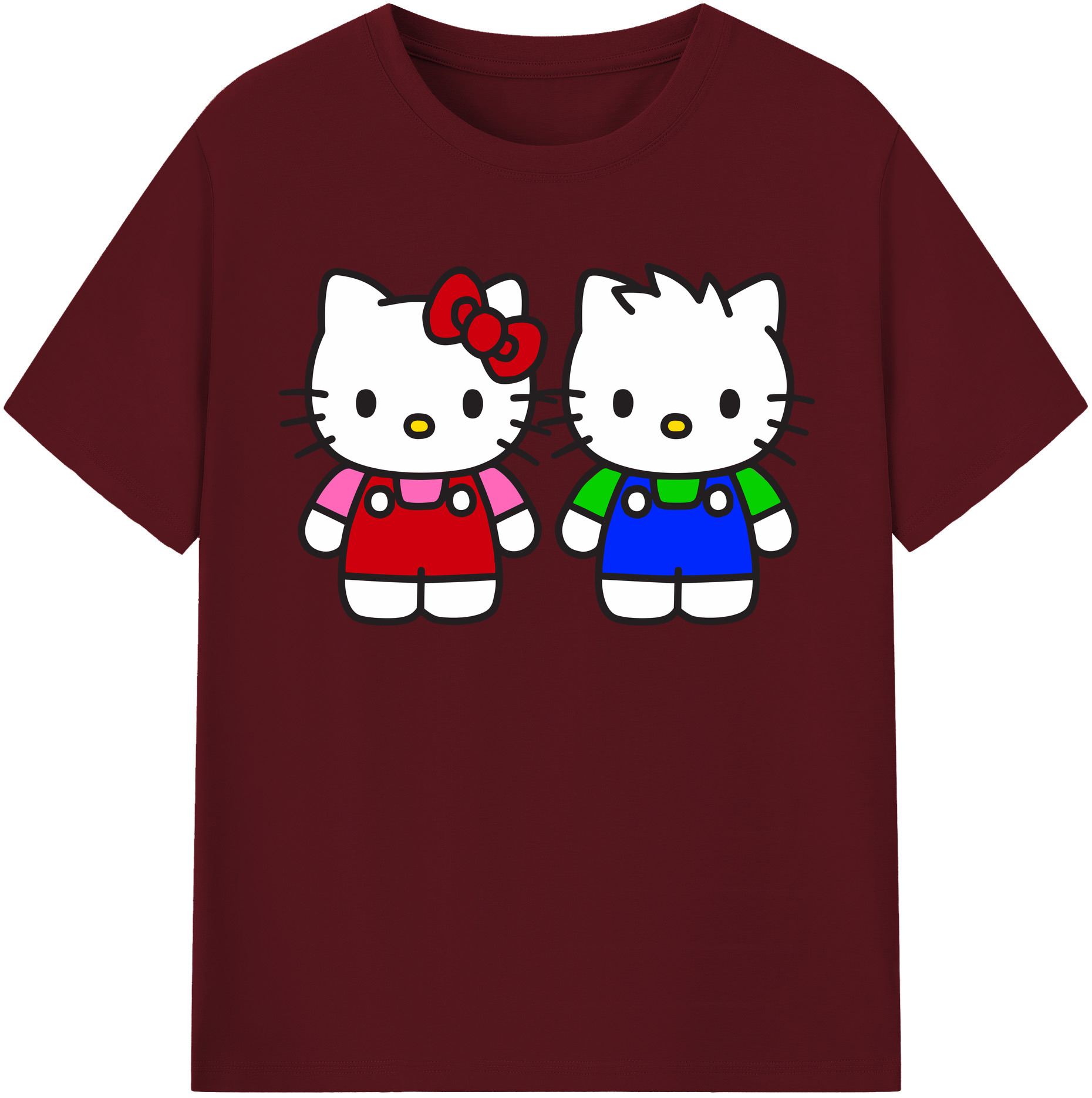 （画像用） Hello Kitty ハローキティ 綿100％半袖Tシャツ（フロントプリント）